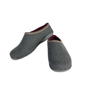 Therafit Heather Wool Clog Slippers Indoor Outdoor Shoe Size 40 EU 9.5/10 US